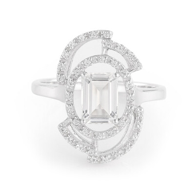 Bague en argent et Topaze Glacier