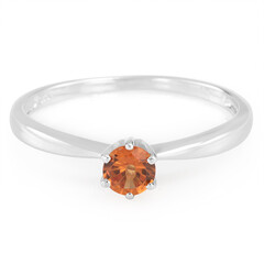 Bague en argent et Grenat Hessonite