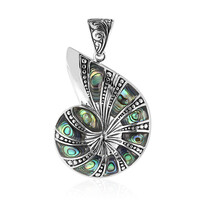 Pendentif en argent et Coquillage d'Abalone (Art of Nature)