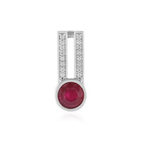 Pendentif en argent et Rubis de Madagascar