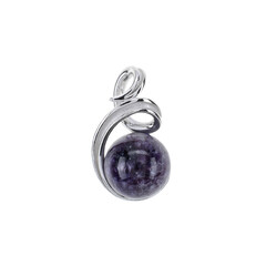 Pendentif en argent et Charoïte
