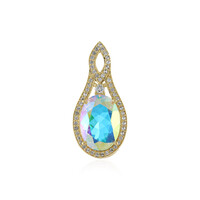 Pendentif en argent et Topaze Rayon de Lune