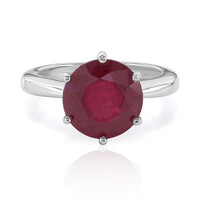 Bague en argent et Rubis de Madagascar