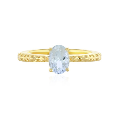 Bague en argent et Aigue-marine