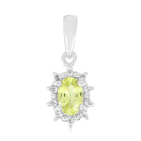 Pendentif en argent et Chrysobéryl du Brésil
