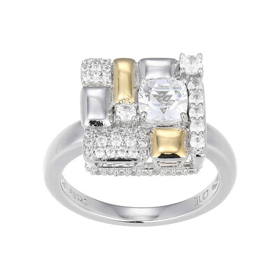 Bague en argent et Topaze blanche (Adela Silber)