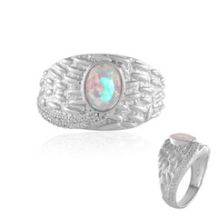 Bague en argent et Opale Welo AAA (de Melo)