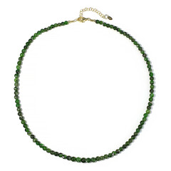 Collier en argent et Diopside de Russie