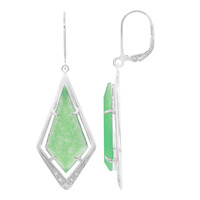 Boucles d'oreilles en argent et Jade