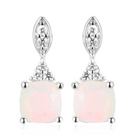 Boucles d'oreilles en argent et Opale Welo