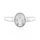 Bague en argent et Topaze blanche