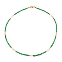 Collier en argent et Perle blanche de culture d'eau douce (Riya)