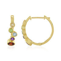 Boucles d'oreilles en argent et Grenat du Mozambique