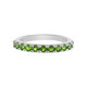 Bague en argent et Diopside de Russie