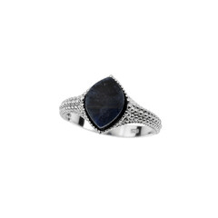 Bague en argent et Dumortiérite