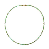 Collier en argent et Chrysoprase