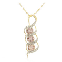 Collier en or et Saphir Padparadscha non chauffé (AMAYANI)