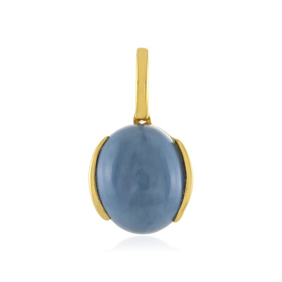 Pendentif en argent et Opale bleue