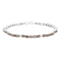 Bracelet en argent et Saphir à couleur changeante non chauffé