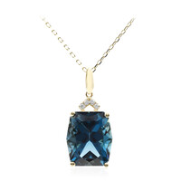 Collier en or et Topaze bleu de Londres (CIRARI)
