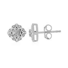 Boucles d'oreilles en argent et Diamant I1 couleur (I)