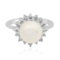 Bague en argent et Perle de culture d'eau douce