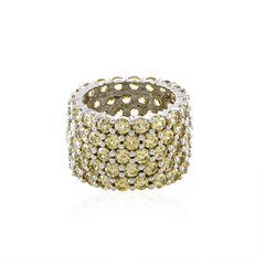 Bague en argent et Zircon jaune