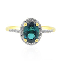 Bague en or et Indicolite du Brésil
