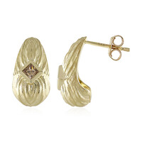 Boucles d'oreilles en or et Diamant champagne I2 (de Melo)