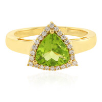 Bague en argent et Péridot