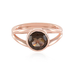 Bague en argent et Quartz fumé