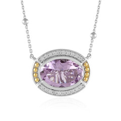 Collier en argent et Améthyste Rose de France (Dallas Prince Designs)