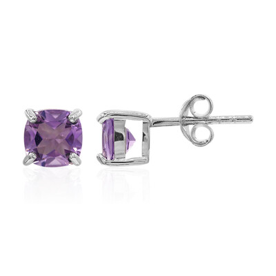 Boucles d'oreilles en argent et Améthyste