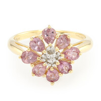 Bague en or et Saphir Padparadscha non chauffé (AMAYANI)
