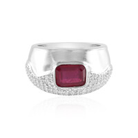Bague en argent et Rubis de Madagascar (de Melo)