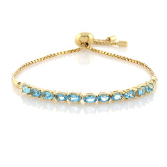 Bracelet en argent et Topaze bleu Suisse