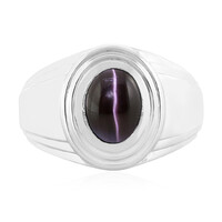 Bague en argent et Sillimanite œil-de-chat