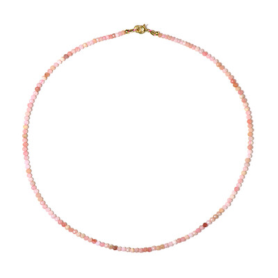 Collier en argent et Opale rose