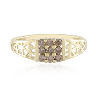 Bague en or et Diamant champagne I2 (Ornaments by de Melo)