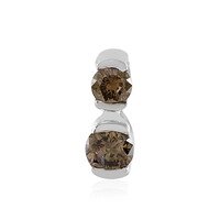 Pendentif en argent et Diamant chocolat I3