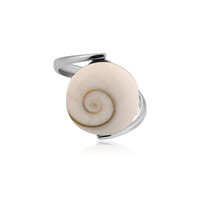 Bague en argent et Œil de Shiva (Bali Barong)
