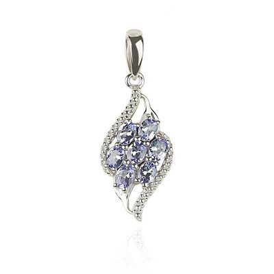 Pendentif en argent et Tanzanite