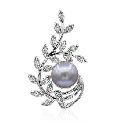 Pendentif en argent et Perle de culture d'eau douce (TPC)