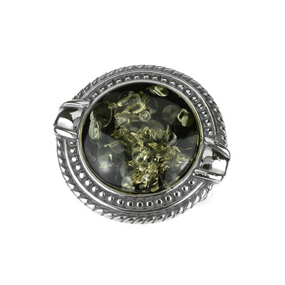 Bague en argent et Ambre baltique (dagen)