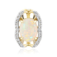 Pendentif en or et Opale blanche du Brésil