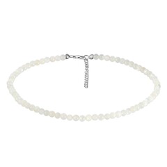 Collier en argent et Pierre de Lune blanche
