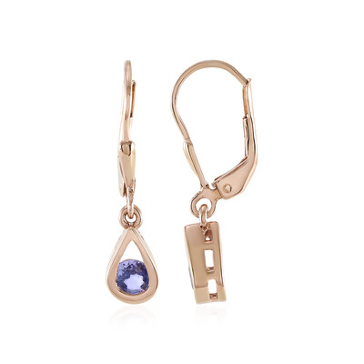 Boucles d'oreilles en argent et Tanzanite