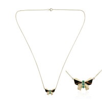Collier en or et Emeraude de Zambie AAA (de Melo)