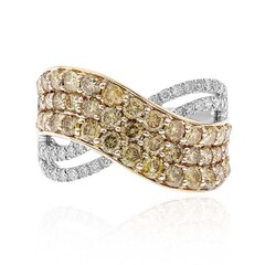 Bague en or et Diamant vert SI1 (CIRARI)