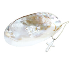 Accessoire en argent et Nacre